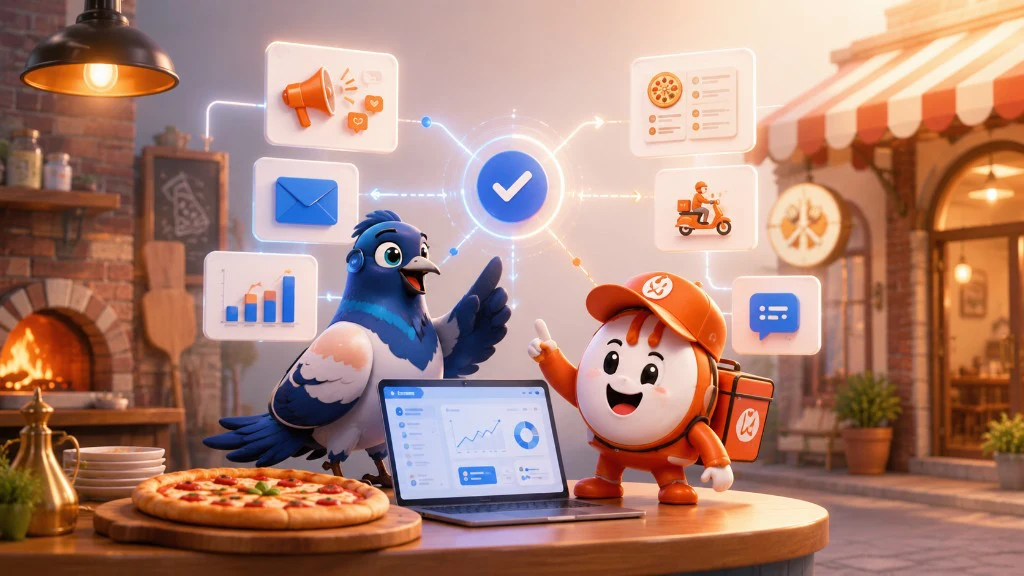 Pizzeria scene: PostPronto and Vorrei Ordinare integrated for campaigns, orders and delivery