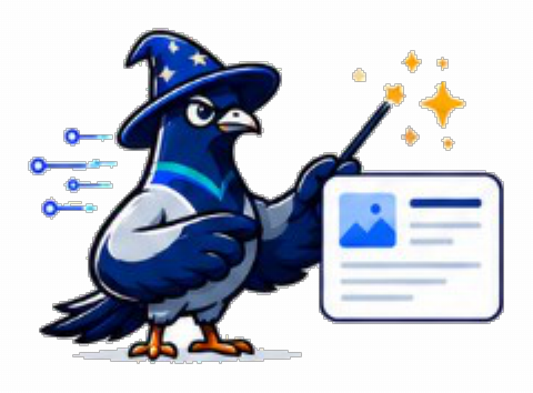 PostPronto mascot creating a campaign with AI
